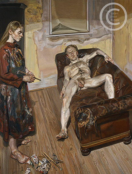 "Painter-and-Model"-1986-1987-Oil-on-Canvas-159.6cmx120cm