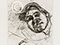 Lucian Freud "Bella (2nd version)" 1982 Etching (ed of 25) 14.5cmx13.3cm