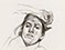 Lucian Freud 'Bella' c1983 Charcoal and Chalk on Paper 49.5cmx35.5cm