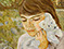 Lucian Freud "Child with a Toy Dog" 1956 Oil on Canvas 35cm x 39