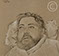 Lucian Freud 'Christian Berard (l)' 1948 Conte on Paper 41cmx44cm