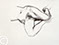 Lucian Freud 'Drawing for 'Lying by the Rags'' 1989 Charcoal on Paper 56cmx75cm