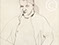 Lucian Freud 'Francis Bacon (ll)' 1951 Crayon and Chalk on Paper 54.7cmx42cm