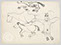 Lucian Freud 'Galloping Horses' 1940 Ink on Paper 25.5cmx35cm