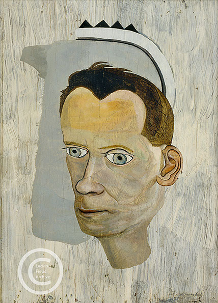 Lucian Freud "Gerald Wilde" 1943&nbsp; Oil on Board&nbsp; 33.5cm x 24.8cm
