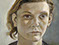 Lucian Freud "Girl in a Dark Dress"&nbsp; 1951&nbsp; Oil on Canvas&nbsp; 40.6cm x 30.5cm&nbsp; 