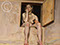 "Girl in Attic Doorway" 1995 Oil on Canvas 130.5cmx117.7cm