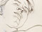 Lucian Freud 'Head and Shoulders of a Girl' 1979 Charcoal and Chalk on Paper 32.5cmx24.1cm