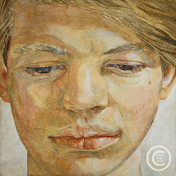 Lucian Freud "Head of a Boy" 1956 Oil on Canvas 20cmx20cm