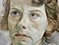 Lucian freud "Head of a Woman"&nbsp; 1950&nbsp; Oil on Copper&nbsp; 20.4cm x 14.5cm
