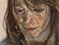 Lucian Freud 'Head of a Woman' 1988 Pastel and Charcoal on paper 24.4cmx19.4cm