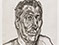 Lucian Freud "Head of Ali" 1999 Etching (ed of 46) 60cmx43.2cm