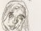 Lucian Freud 'Head of Emily' c2000 Charcoal on Paper 41cm x 28