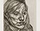 Lucian Freud "Head of Ib" 1988 Etching (ed of 40) 21cmx14.6cm