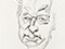 Lucian Freud "Lawrence Gowing 1st version" 1982 Etching (2 proofs only) 40.7cmx32.6cm