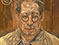 Lucian Freud "Man in a Mackintosh" 1957-1958 Oil on Canvas 61cm x 61cm