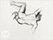 Lucian Freud 'Naked Man on a Sofa' 1989 Charcoal on Paper 56.8cmx75.9cm
