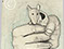 Lucian Freud 'Pet Mouse' c1944 Pencil and Crayon on paper 8.9cmx7cm
