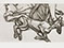 Lucian Freud "Pluto" 1988 Etching and Drypoint (ed of 40) 32.1cmx60cm