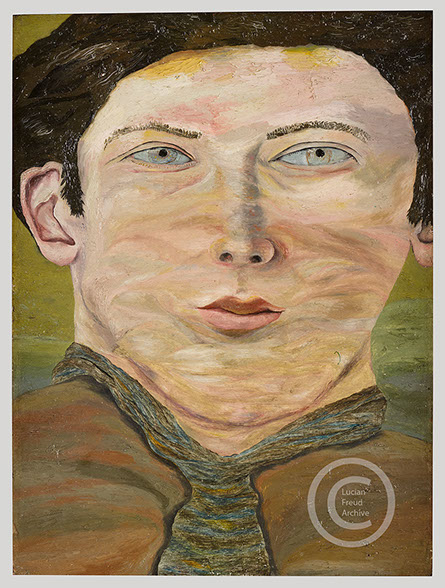 Lucian Freud "Self -Portrait"&nbsp; 1939-1940&nbsp; Oil on Canvas&nbsp; 30.5cm x 23.0cm 