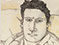 Lucian Freud 'Self-Portrait' 1943 Conte and Crayon on Paper 44.4cmx26cm