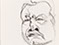 Lucian Freud 'Self Portrait' c1995 Charcoal on Paper 33.2cmx24cm