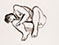 Lucian Freud 'Small Naked Portrait' 1973 Ink on Paper 57.8cmx45.1cm