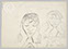 Lucian Freud 'Study for Narcissus' 1948-1949 Ink on Paper 25.4cmx35.5cm