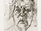 Lucian Freud "The Painter's Mother (final version)" 1982 Etching (ed of 25) 15.2cmx12.7cm