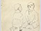 Lucian Freud 'Two Boys Kneeling and Facing' 1941 Ink on paper 37.5cmx24cm