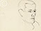 Lucian Freud 'Waldemar Hansen' 1940's Conte on paper 25.5cmx35.5cm