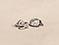 Lucian Freud 'Walnut Shells' c1943 Ink on Paper 14.5cmx18cm