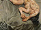 "Woman Holding Her Thumb" 1992 Oil on Canvas 132cmx122cm
