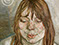 Lucian Freud "Woman Smiling" 1958-1959 Oil on Canvas 71cm x 55.8cm