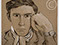 Lucian Freud 'Young man' 1944 Crayon and Chalk on paper 31.1cmx27.9cm